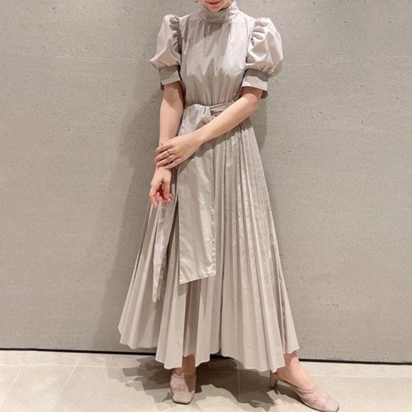 womens dresses summer style korean slim waist shirt mid length dress female elegant white long women, Black;gray
womens dresses summer style korean slim waist shirt mid length dress female elegant white long women, Black;gray