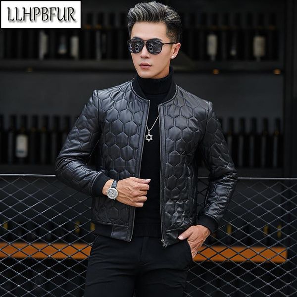 men's leather & faux brand real sheepskin cotton men baseball collar. short jackets keep warm in winter, lingge trend handsome outdoor, Black
men's leather & faux brand real sheepskin cotton men baseball collar. short jackets keep warm in winter, lingge trend handsome outdoor, Black