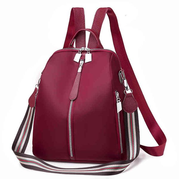 handbag 2021 korean backpack versatile high capacity oxford cloth female student leisure travel schoolbag, Black;red
handbag 2021 korean backpack versatile high capacity oxford cloth female student leisure travel schoolbag, Black;red