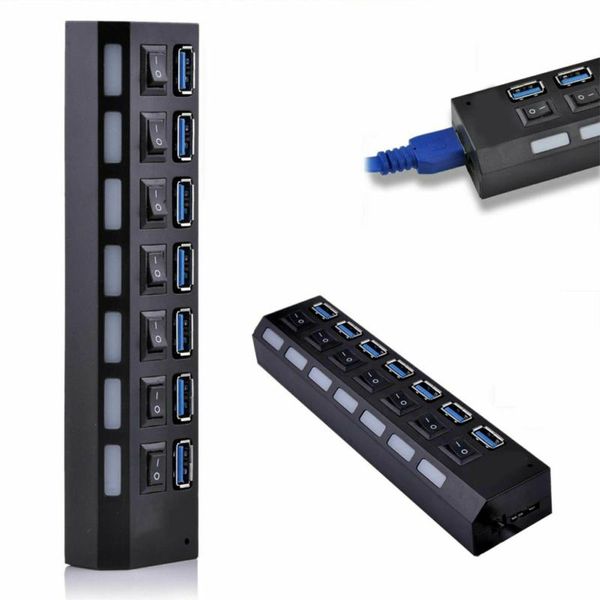 hubs soonhua usb 3.0 hub 7 ports 5gps with cable and independent switch drop