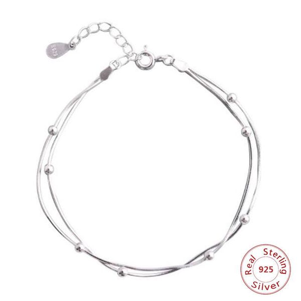 link, chain 2021 925 sterling silver fashion bracelet bead bracelets for women friendship jewelry, Black
link, chain 2021 925 sterling silver fashion bracelet bead bracelets for women friendship jewelry, Black