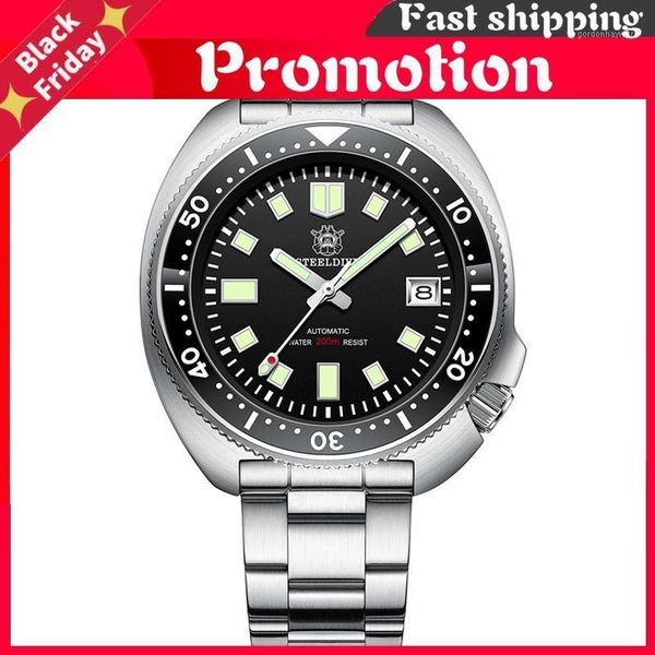 wristwatches pro diver watch 200m waterproof nh35 automatic men sapphire crystal stainless steel luxury mechanical dive, Slivery;brown
wristwatches pro diver watch 200m waterproof nh35 automatic men sapphire crystal stainless steel luxury mechanical dive, Slivery;brown