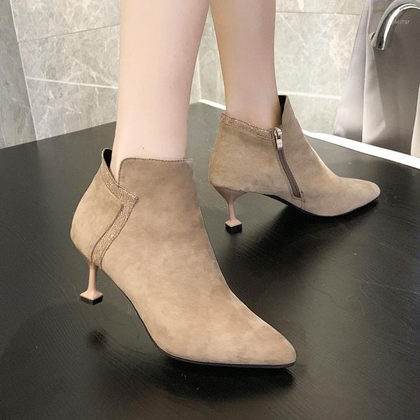 boots women ankle pu leather zipper booties high heels autumn shoes black winter zapatos de mujer pointed toe u22-091
boots women ankle pu leather zipper booties high heels autumn shoes black winter zapatos de mujer pointed toe u22-091