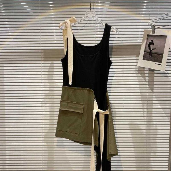 deat women patchwork asymmetrical sling dress round neck sleeveless arrivals lady fashion spring summer 11d500 210709, Black;gray
deat women patchwork asymmetrical sling dress round neck sleeveless arrivals lady fashion spring summer 11d500 210709, Black;gray