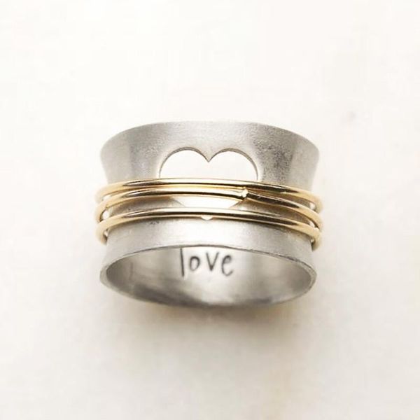 cluster rings vagzeb trendy 925 sterling silver two tone hollow heart women finger hiphop rock party ring "love" letter fashion je, Golden;silver
cluster rings vagzeb trendy 925 sterling silver two tone hollow heart women finger hiphop rock party ring "love" letter fashion je, Golden;silver