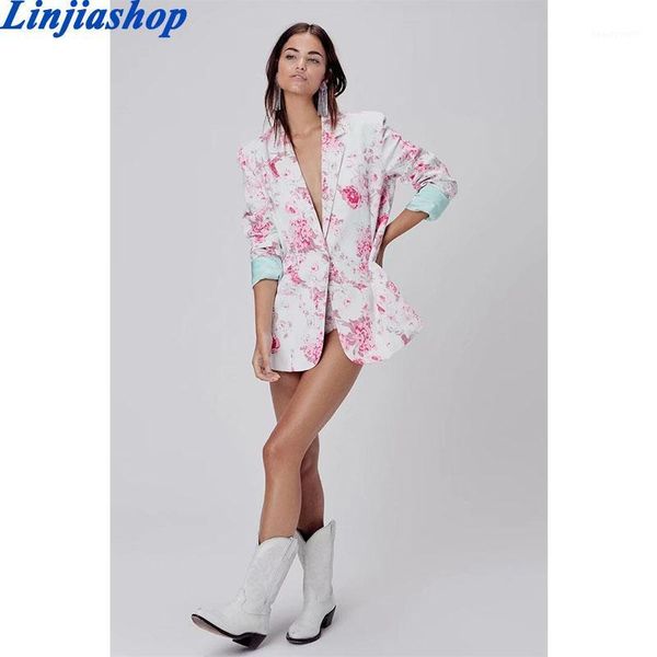 elegant fashion women floral print blazers vintage notched single button pocket blazer coats female chic outerwear women's suits &, White;black
elegant fashion women floral print blazers vintage notched single button pocket blazer coats female chic outerwear women's suits &, White;black