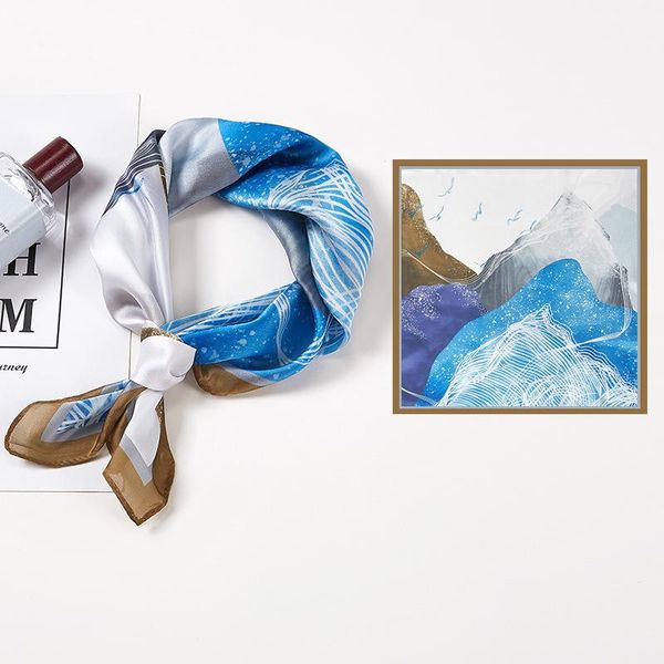 scarves 2021 fashion silk square scarf for women 53cm satin neck hair tie band bag warp soft neckerchief hijabs head female foulard, Blue;gray
scarves 2021 fashion silk square scarf for women 53cm satin neck hair tie band bag warp soft neckerchief hijabs head female foulard, Blue;gray