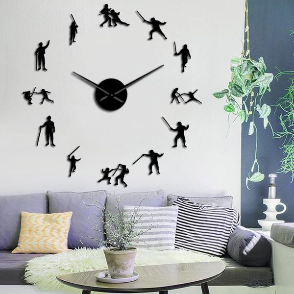 wall clocks fencing modern design large diy clock fencer swordman acrylic mirror stickers silent non ticking frameless big watch
wall clocks fencing modern design large diy clock fencer swordman acrylic mirror stickers silent non ticking frameless big watch
