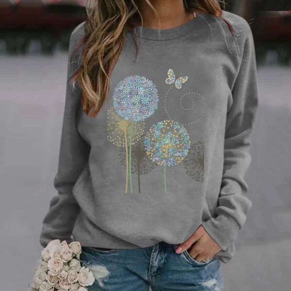 round collar harajuku aesthetics tshirt leisure dandelion print long sleeve & tees fashion casual autumn t shirt women's t-shirt, White
round collar harajuku aesthetics tshirt leisure dandelion print long sleeve & tees fashion casual autumn t shirt women's t-shirt, White