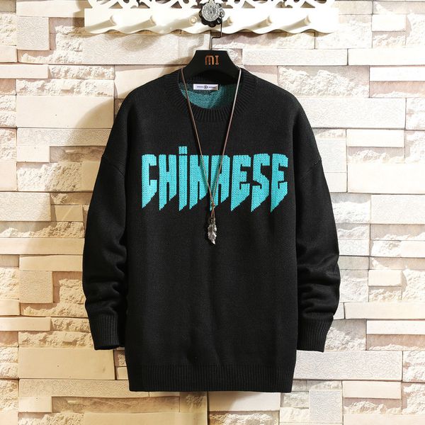 men's sweaters oversized fashion full sleeve pullove men clothing autumn letter knitted sweater for man yd1h, White;black
men's sweaters oversized fashion full sleeve pullove men clothing autumn letter knitted sweater for man yd1h, White;black