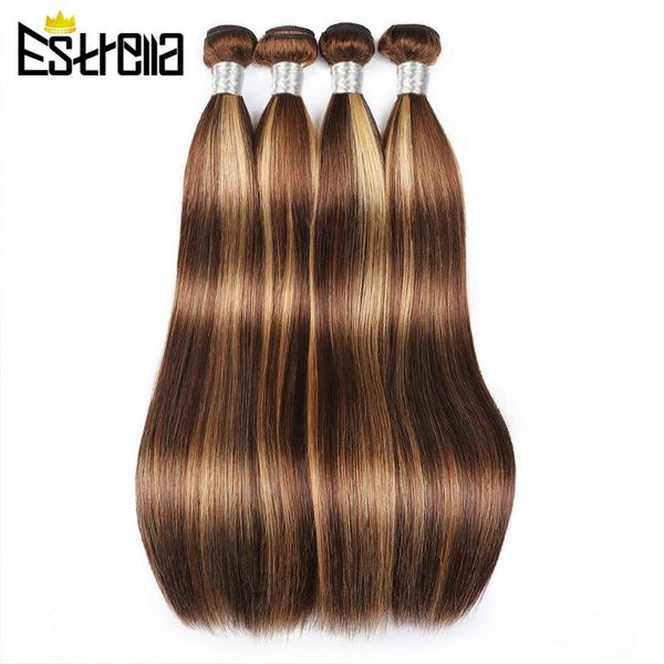 human hair bulks highlight straight bundles p4/27 color honey blonde brown brazilian wave ombre 100%, Black
human hair bulks highlight straight bundles p4/27 color honey blonde brown brazilian wave ombre 100%, Black