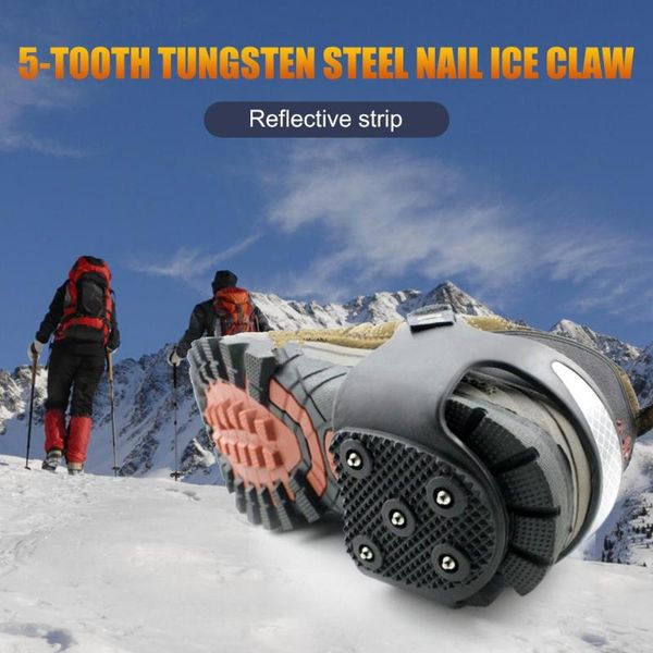 cords, slings and webbing durable snow claw delicate design portable 2pcs 5-stud ice non-slip spikes grip shoes cover with reflective strip
cords, slings and webbing durable snow claw delicate design portable 2pcs 5-stud ice non-slip spikes grip shoes cover with reflective strip