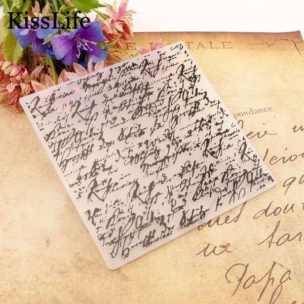 vintage handwriting words alphabets letters plastic embossing folders for scrapbooking card making easter craft tools
vintage handwriting words alphabets letters plastic embossing folders for scrapbooking card making easter craft tools