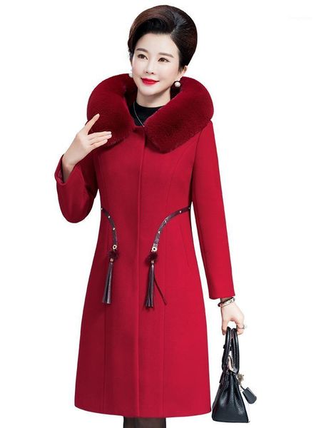 middle-aged women woolen coat winter thicken fur collar wool female med long warm jacket plus size outerwear 5xl mh301 women's & blends, Black
middle-aged women woolen coat winter thicken fur collar wool female med long warm jacket plus size outerwear 5xl mh301 women's & blends, Black