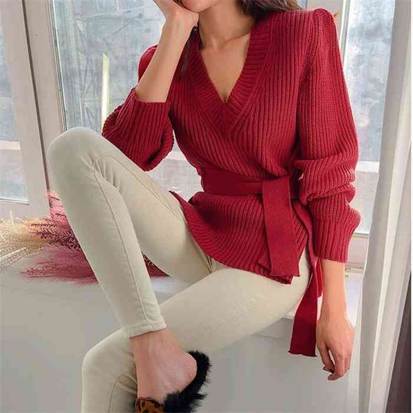 new 2021 spring winter elegant lace up knitted sweaters ladies solid long sleeve split sweater women pullovers female, White;black
new 2021 spring winter elegant lace up knitted sweaters ladies solid long sleeve split sweater women pullovers female, White;black