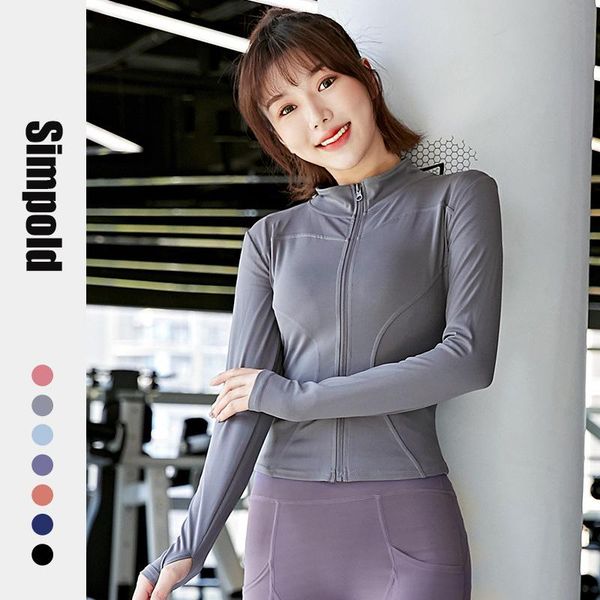 running jackets simpold spring fitness coat full sleeve slim waist jogging yoga clothe with zipper dry quickly sportwear jacket workout top, Black;red
running jackets simpold spring fitness coat full sleeve slim waist jogging yoga clothe with zipper dry quickly sportwear jacket workout top, Black;red