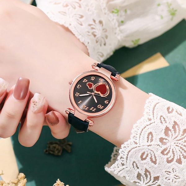 wristwatches love ladies watch leather strap analog quartz fashion temperament, Slivery;brown
wristwatches love ladies watch leather strap analog quartz fashion temperament, Slivery;brown