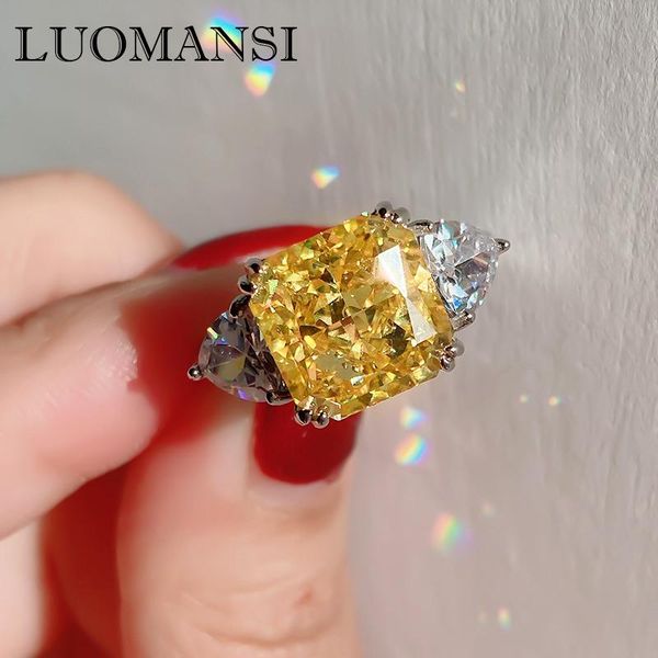luomansi 10*10 square high carbon diamond ring 100%-s925 sterling silver super flash female jewelry wedding party gift cluster rings, Golden;silver
luomansi 10*10 square high carbon diamond ring 100%-s925 sterling silver super flash female jewelry wedding party gift cluster rings, Golden;silver