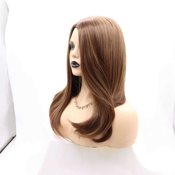 sylvia wig full mechanism brown medium and long hair natural roll simulation scalp, Black;brown
sylvia wig full mechanism brown medium and long hair natural roll simulation scalp, Black;brown