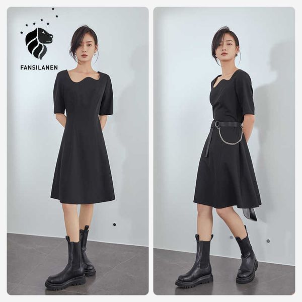 fansilanen office ladies high waist a-line dress design sense niche summer long black skirt woman boho 210607, Black;gray
fansilanen office ladies high waist a-line dress design sense niche summer long black skirt woman boho 210607, Black;gray