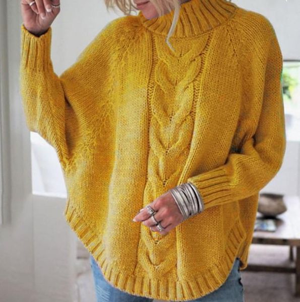 women's sweaters autumn winter woman sweater knit batwing sleeve pullover turtleneck, White;black
women's sweaters autumn winter woman sweater knit batwing sleeve pullover turtleneck, White;black