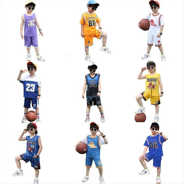 childrens summer sports short sleeved shorts suit basketball uniforms big boys sweat absorbent clothes, White
childrens summer sports short sleeved shorts suit basketball uniforms big boys sweat absorbent clothes, White