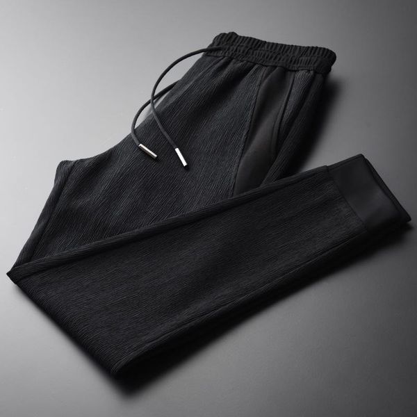 men's pants brand autumn mens luxury add velvet fabric casual sport trousers plus size 4xl elastic waist solid color man, Black
men's pants brand autumn mens luxury add velvet fabric casual sport trousers plus size 4xl elastic waist solid color man, Black