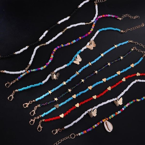 anklets colorful bead ankle bracelet star heart butterfly sweet anklet bohemia summer beach foot chain jewellery, Red;blue
anklets colorful bead ankle bracelet star heart butterfly sweet anklet bohemia summer beach foot chain jewellery, Red;blue