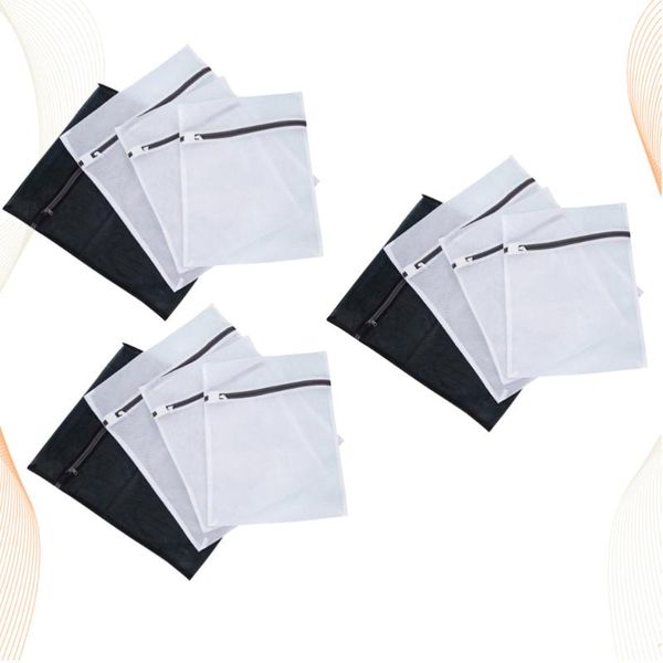 12pcs/3sets fine mesh laundry bag sets washing bags garment delicate protection clothes storage pouch (black and white)
12pcs/3sets fine mesh laundry bag sets washing bags garment delicate protection clothes storage pouch (black and white)