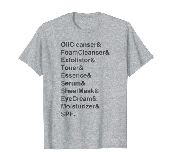 korean beauty 10-step skincare routine t-shirt, classic fit, White;black
korean beauty 10-step skincare routine t-shirt, classic fit, White;black