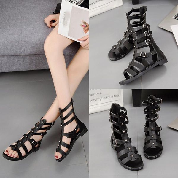 women sandals flat flower rome women's ladies fashion metal zipper peep toe roma style party casual shoes, Black
women sandals flat flower rome women's ladies fashion metal zipper peep toe roma style party casual shoes, Black