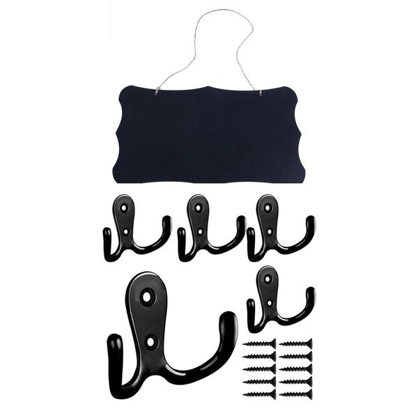 decorative objects & figurines 1 pcs 30 x 20cm hanging blackboard decoration listing double prong robe hook with screws (black)
decorative objects & figurines 1 pcs 30 x 20cm hanging blackboard decoration listing double prong robe hook with screws (black)