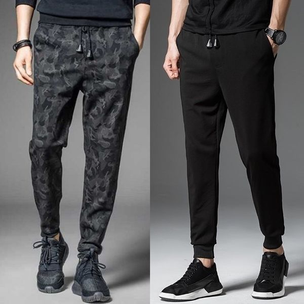 2020 men's casual pants spring autumn tethered waist korean youth camouflage sports, Black
2020 men's casual pants spring autumn tethered waist korean youth camouflage sports, Black