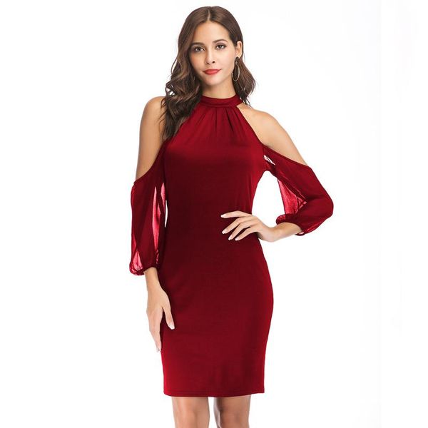 party dresses summer women's clothing off shoulder full sleeve chiffon splicing cocktail lady elegant slim evening robe, White;black
party dresses summer women's clothing off shoulder full sleeve chiffon splicing cocktail lady elegant slim evening robe, White;black
