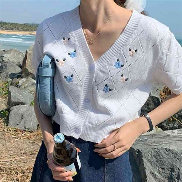 korean fashion v-neck knitted jacket short women cardigan summer women's clothing 210520, White
korean fashion v-neck knitted jacket short women cardigan summer women's clothing 210520, White