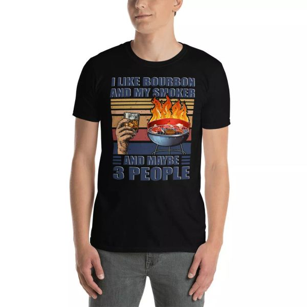 vintage retro i like my bourbon and my smoke and maybe 3 people funny bbq shirt, White;black
vintage retro i like my bourbon and my smoke and maybe 3 people funny bbq shirt, White;black