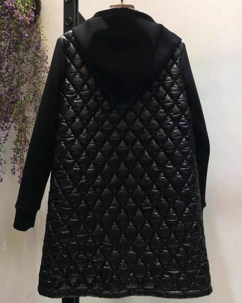 hooded 2021 autumn winter warm park coats women thick cotton padded patchwork long sleeve casual parka outerwears, Black
hooded 2021 autumn winter warm park coats women thick cotton padded patchwork long sleeve casual parka outerwears, Black