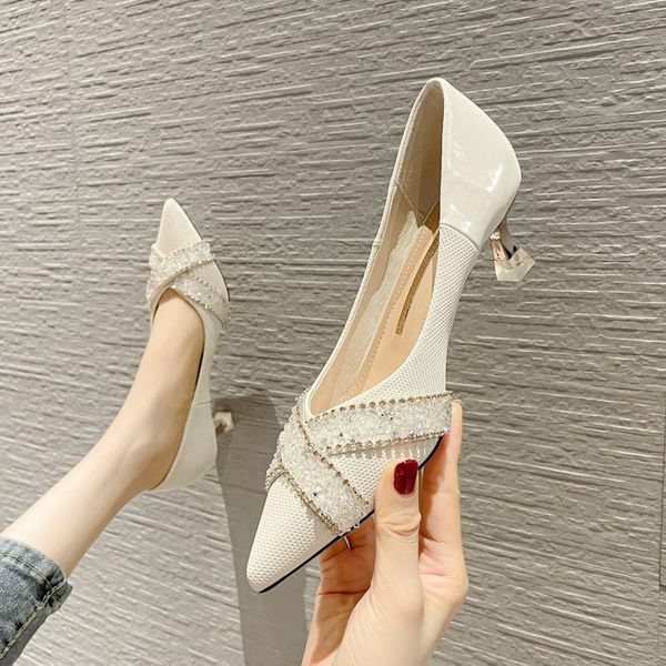sandals womens high-heeled shoes with thin heels fashion pointed shallow mouth rhinestones comfortable soft leather single for, Black
sandals womens high-heeled shoes with thin heels fashion pointed shallow mouth rhinestones comfortable soft leather single for, Black