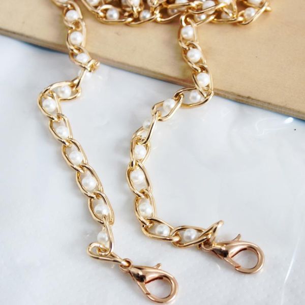 40-120cm women imitated pearl bag chain replacement long crossbody shoulder strap handbag female handle belt parts party favor
40-120cm women imitated pearl bag chain replacement long crossbody shoulder strap handbag female handle belt parts party favor