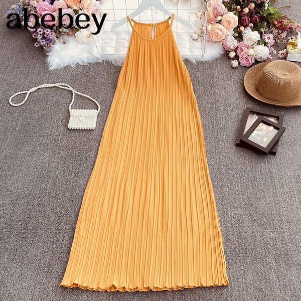 summer fashion all-match sleeveless sling dress off shoulder multi colors pleated casual dresses, Black;gray
summer fashion all-match sleeveless sling dress off shoulder multi colors pleated casual dresses, Black;gray