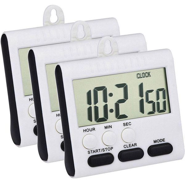 kitchen timers 3 pack 24 hours netic with digital alarm clock timer, loud and big sn
kitchen timers 3 pack 24 hours netic with digital alarm clock timer, loud and big sn