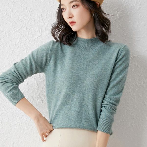 women's sweaters 2021 high-end cashmere sweater warm all-match women' pullover 100%wool autumn winter half high neck loose knitted, White;black
women's sweaters 2021 high-end cashmere sweater warm all-match women' pullover 100%wool autumn winter half high neck loose knitted, White;black