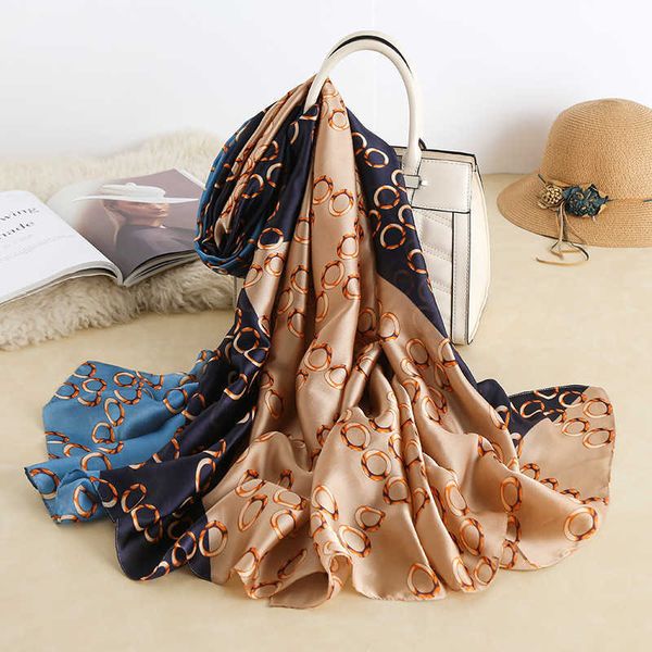 2021 spring and summer women's beach sunscreen silk scarf temperament versatile shawl bib, Blue;gray
2021 spring and summer women's beach sunscreen silk scarf temperament versatile shawl bib, Blue;gray
