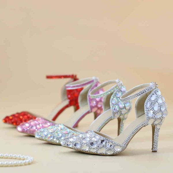 sandals spring crystal stiletto high-heeled wedding shoes pointed bridesmaid banquet dress sandals female plus size r85, Black
sandals spring crystal stiletto high-heeled wedding shoes pointed bridesmaid banquet dress sandals female plus size r85, Black