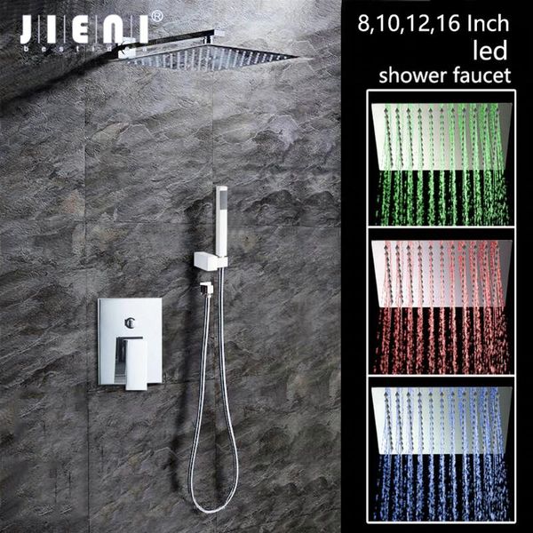 8 10 12 16 inch led light square shower head wall mount rainfall set w/ hand chrome polish faucet bathroom sets
8 10 12 16 inch led light square shower head wall mount rainfall set w/ hand chrome polish faucet bathroom sets
