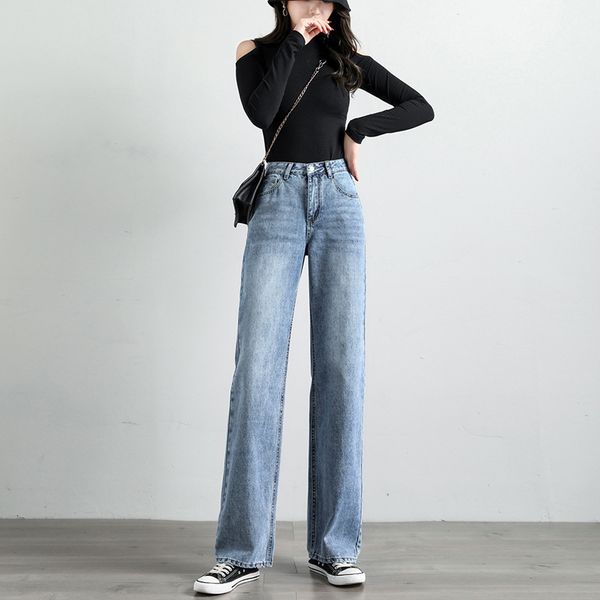 jean arrival women's fashions denim long pants waistband plain savage breeches wide leg jeans, Blue
jean arrival women's fashions denim long pants waistband plain savage breeches wide leg jeans, Blue
