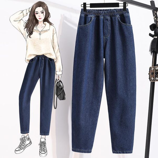women's jeans velvet winter thick plus large size oversize korean vintage autumn clothing high waist trousers fashion pants, Blue
women's jeans velvet winter thick plus large size oversize korean vintage autumn clothing high waist trousers fashion pants, Blue