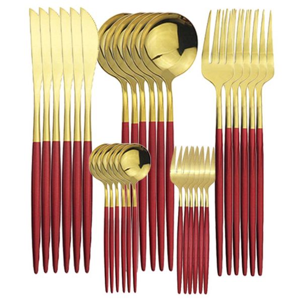 dinnerware sets tableware set red gold 30pcs bright fruit cake fork cutlery stainless steel flatware dessert kitchen
dinnerware sets tableware set red gold 30pcs bright fruit cake fork cutlery stainless steel flatware dessert kitchen