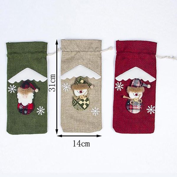 christmas decorations 1pc santa claus wine bottle bag snowman xmas dinner table party decors
christmas decorations 1pc santa claus wine bottle bag snowman xmas dinner table party decors