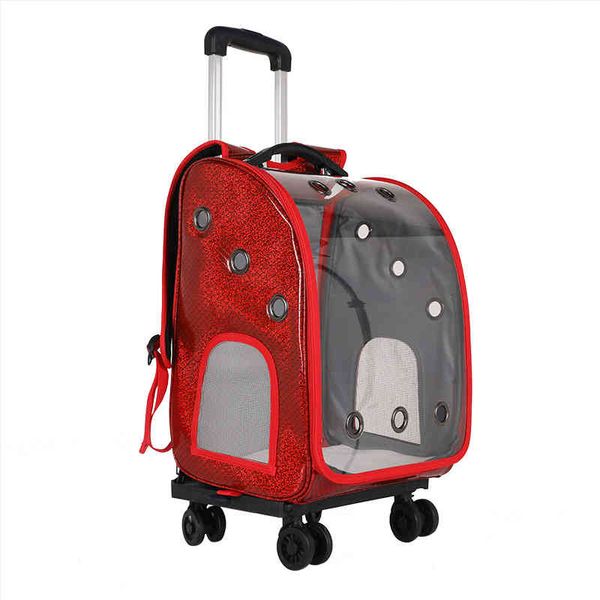 pet bag straight large portable cat summer out full transparent space capsule backpack with double shoulders, Black;red
pet bag straight large portable cat summer out full transparent space capsule backpack with double shoulders, Black;red